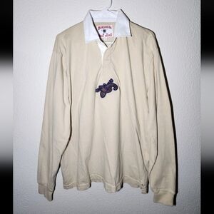 EUC Noah NY x Birdwell Britches Paisley Rugby Shirt Canada Made XL Vegas